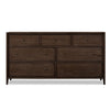 Carlos Wide Dresser with 7 Drawers | Pecan Brown Solid Mango Wood