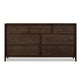 Carlos Wide Dresser with 7 Drawers | Pecan Brown Solid Mango Wood
