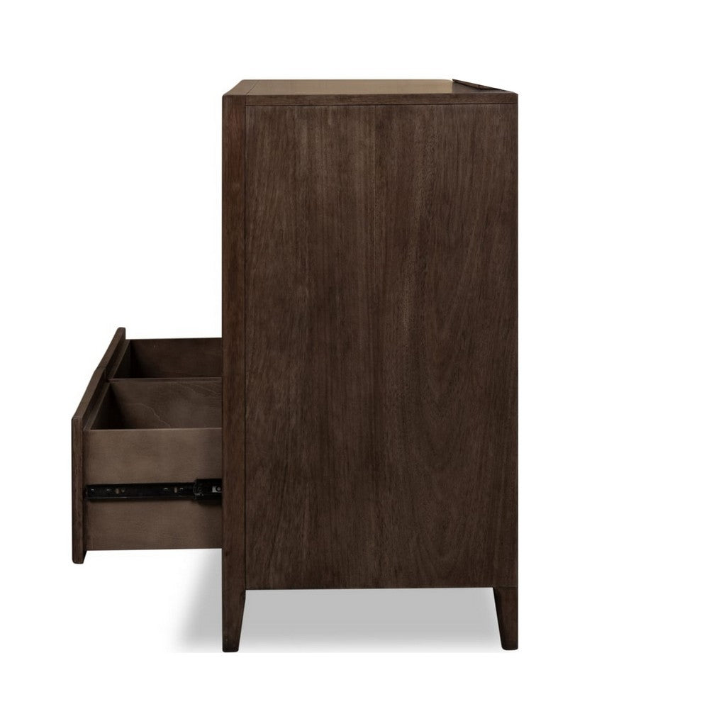 Carlos Wide Dresser with 7 Drawers | Pecan Brown Solid Mango Wood