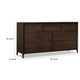 Carlos Wide Dresser with 7 Drawers | Pecan Brown Solid Mango Wood