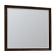 Carlos Traditional Accent Dresser Mirror | Pecan Brown Framed Wood 36x40