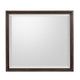 Carlos Traditional Accent Dresser Mirror | Pecan Brown Framed Wood 36x40