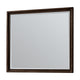 Carlos Traditional Accent Dresser Mirror | Pecan Brown Framed Wood 36x40