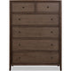 Carlos Tall Dresser Chest with 6 Drawers | Pecan Brown Solid Wood