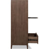 Carlos Tall Dresser Chest with 6 Drawers | Pecan Brown Solid Wood