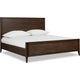 Carlisle Queen Panel Bed | Turned Legs | Pecan Solid Mango-Rubber Wood