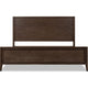 Carlisle Queen Panel Bed | Turned Legs | Pecan Solid Mango-Rubber Wood