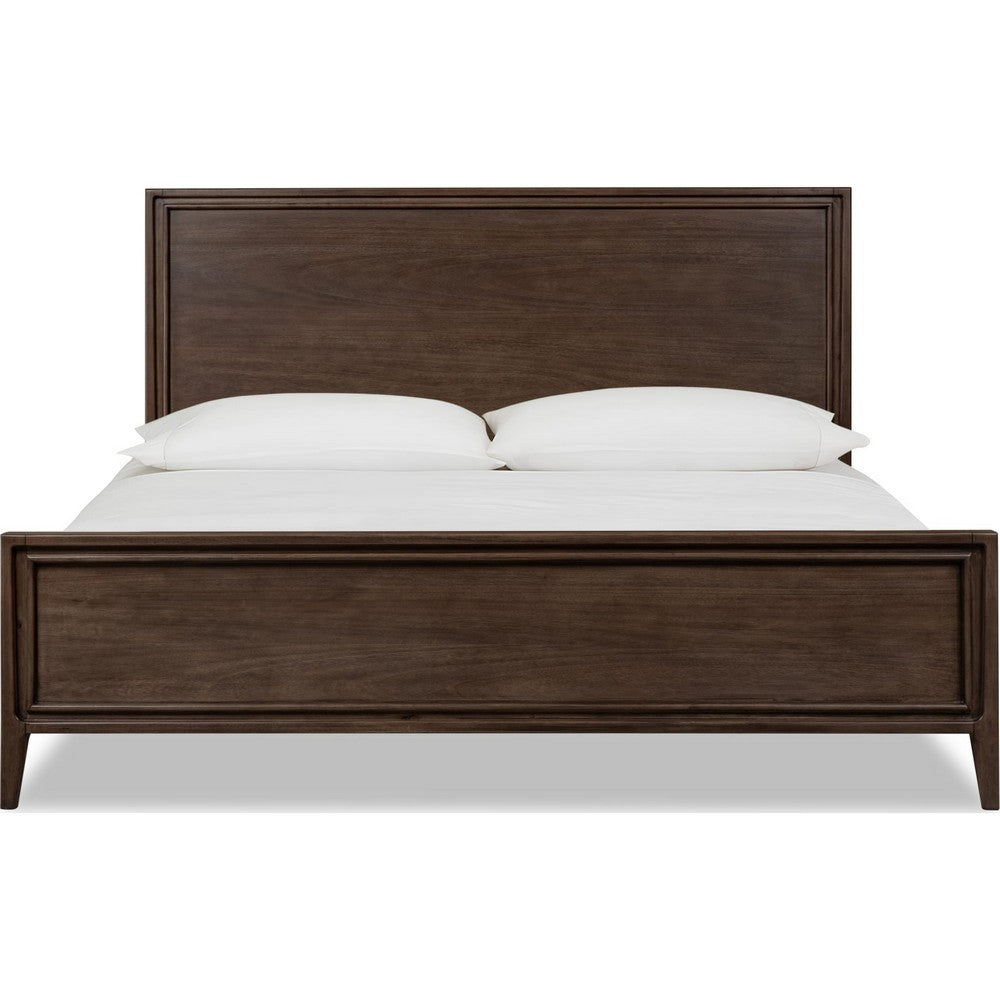 Carlisle California King Panel Bed | Pecan Solid Mango-Rubberwood