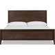Carlisle King Panel Bed | Turned Legs | Pecan Solid Mango-Rubberwood