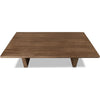 Carlos Fixed Dining Table with Panel Base | Toffee Crunch Solid Wood 84"