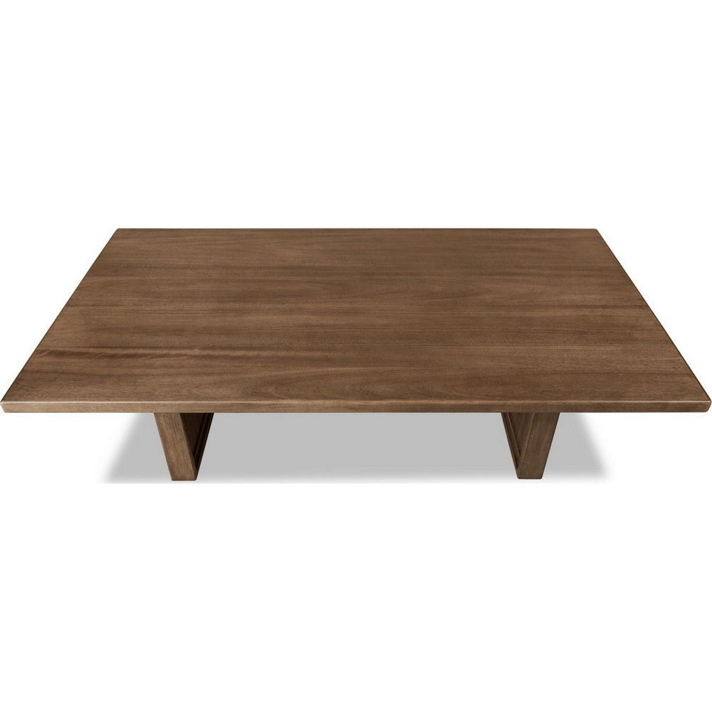 Carlos Fixed Dining Table with Panel Base | Toffee Crunch Solid Wood 84"