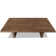 Carlos Fixed Dining Table with Panel Base | Toffee Crunch Solid Wood 84"
