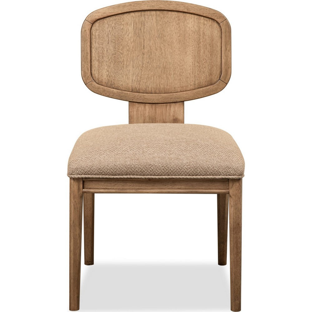 Carlos Dining Chair | Turned Legs | Chenille Fabric | Brown Mango Wood