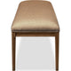 Carlos Dining Bench with Turned Legs | Chenille Seat | Brown Mango Wood 60"