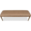 Carlos Dining Bench with Turned Legs | Chenille Seat | Brown Mango Wood 60"