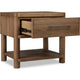 Joa Nightst& for Bedroom | 1 Lower Shelf & Drawer | Brown Rubberwood