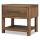Joa Nightst& for Bedroom | 1 Lower Shelf & Drawer | Brown Rubberwood