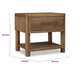 Joa Nightst& for Bedroom | 1 Lower Shelf & Drawer | Brown Rubberwood