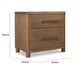Joa Nightst& for Bedroom | 2 Drawers with Antique Brass H&les | Brown