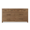 Joa 68" Wide Dresser | 8 Drawers with Antique Brass H&les | Brown