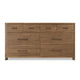 Joa 68" Wide Dresser | 8 Drawers with Antique Brass H&les | Brown