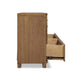 Joa 68" Wide Dresser | 8 Drawers with Antique Brass H&les | Brown