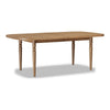 Hoa 78-96" Extendable Dining Table | Turned Legs | Brown Acacia Wood
