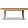 Hoa 78-96" Extendable Dining Table | Turned Legs | Brown Acacia Wood