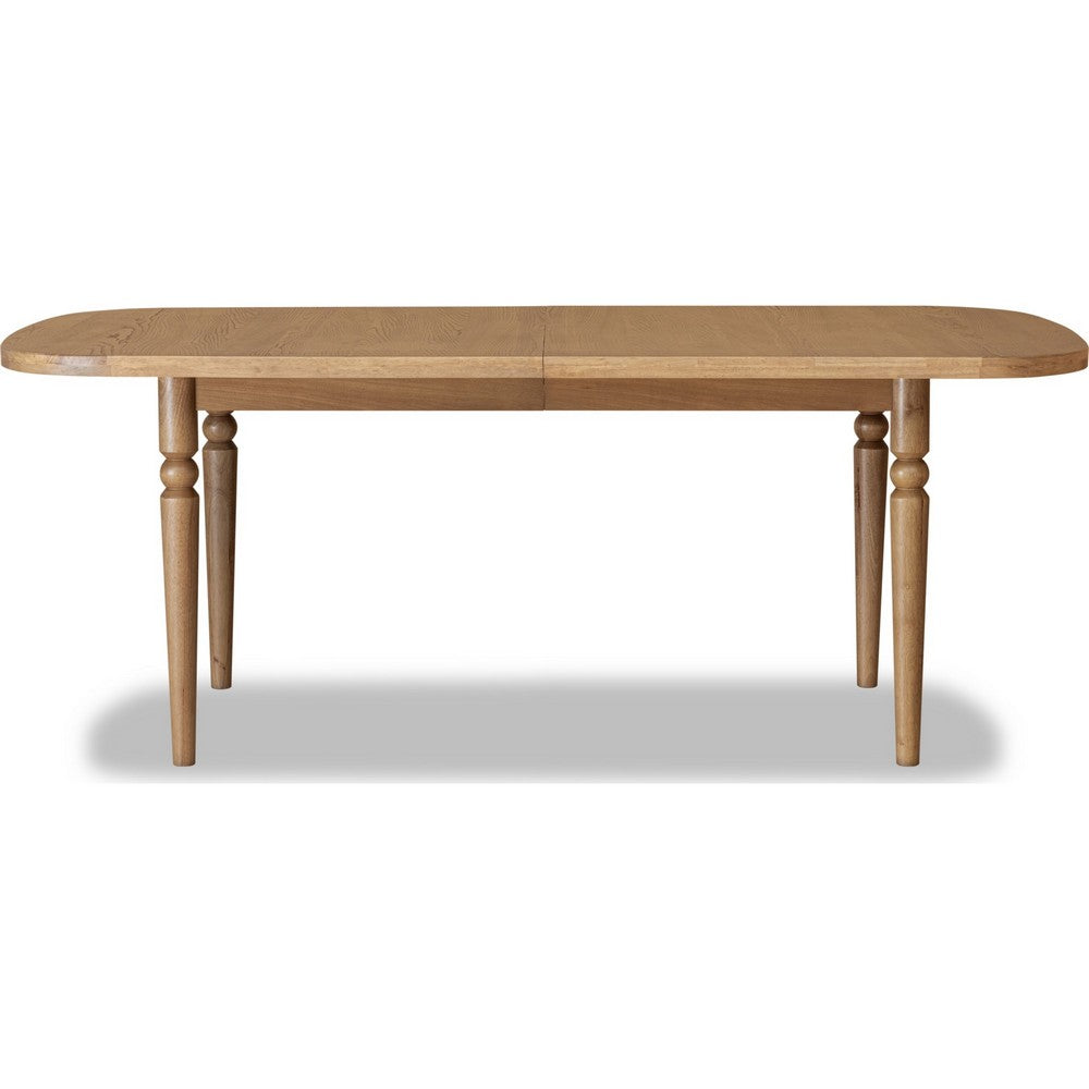 Hoa 78-96" Extendable Dining Table | Turned Legs | Brown Acacia Wood