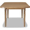 Hoa 78-96" Extendable Dining Table | Turned Legs | Brown Acacia Wood