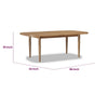 Hoa 78-96" Extendable Dining Table | Turned Legs | Brown Acacia Wood