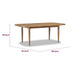 Hoa 78-96" Extendable Dining Table | Turned Legs | Brown Acacia Wood