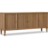 Hoa 72" Sideboard Buffet Cabinet | 4 Doors | Farmhouse Natural Brown