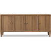 Hoa 72" Sideboard Buffet Cabinet | 4 Doors | Farmhouse Natural Brown