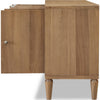Hoa 72" Sideboard Buffet Cabinet | 4 Doors | Farmhouse Natural Brown
