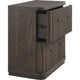Yati Nightst& | 2 Fluted Drawers | Plinth Base | Chocolate Mousse Brown