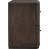 Yati Nightst& | 2 Fluted Drawers | Plinth Base | Chocolate Mousse Brown
