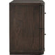 Yati Nightst& | 2 Fluted Drawers | Plinth Base | Chocolate Mousse Brown