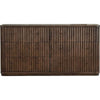 Yati Wide Dresser | 6 Fluted Drawers | Plinth Base | Chocolate Mousse Brown