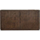 Yati Wide Dresser | 6 Fluted Drawers | Plinth Base | Chocolate Mousse Brown