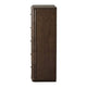 Yati Tall Dresser Chest | 5 Fluted Drawers | Chocolate Mousse Brown