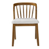 Mitch Windsor-Style Dining Chairs | Set of 2 | Rubberwood | Beige Seat