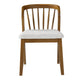 Mitch Windsor-Style Dining Chairs | Set of 2 | Rubberwood | Beige Seat