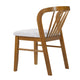 Mitch Windsor-Style Dining Chairs | Set of 2 | Rubberwood | Beige Seat