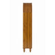 Carlos Arched Storage Cabinet | Carved Details | Open Shelves | Walnut 67"