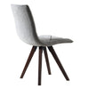 Kayra Dining Chairs with Solid Wood Legs | Set of 2 | Gray Fabric