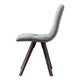 Kayra Dining Chairs with Solid Wood Legs | Set of 2 | Gray Fabric