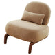 Darla Accent Chair | Set of 2 | Brown Solid Wood Legs | Camel Velvet