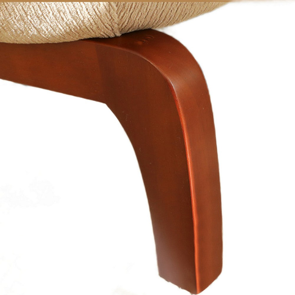 Darla Accent Chair | Set of 2 | Brown Solid Wood Legs | Camel Velvet