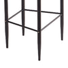 Avime Modern Barstool Chair | Set of 2 | Gold Metal Armrests | Gray Fabric